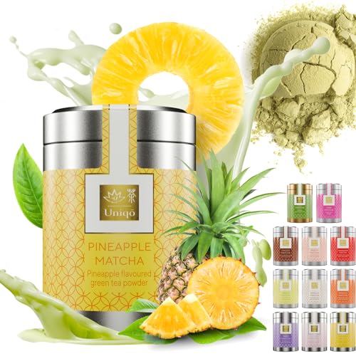 Tea Uniqo – Pink Matcha Tee Pulver für Mixgetränke, Baking & Eis – 100% natürliches Drachenfrucht Superfood