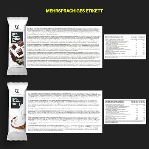 Natural Elements Proteinriegel Salted Caramel – Niedriger Zuckergehalt, 13g Protein für gesunde Snacks unterwegs – 16x45