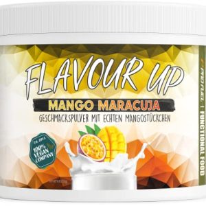 FLAVOUR UP Geschmackspulver MANGO MARACUJA 250g - Lecker und kalorienarm - Ideal für Getränke & Snacks