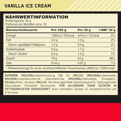 Optimum Nutrition Gold Standard Whey Proteinpulver, Double Rich Chocolate, 899g für optimale Muskelregeneration