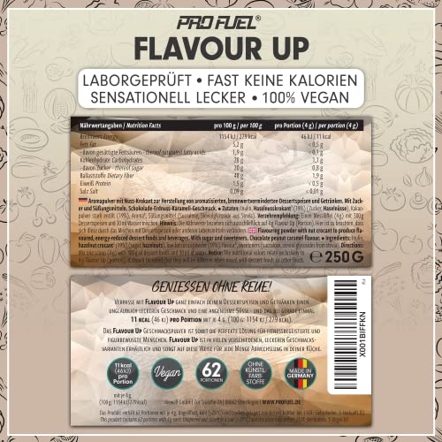 FLAVOUR UP Geschmackspulver MANGO MARACUJA 250g - Lecker und kalorienarm - Ideal für Getränke & Snacks