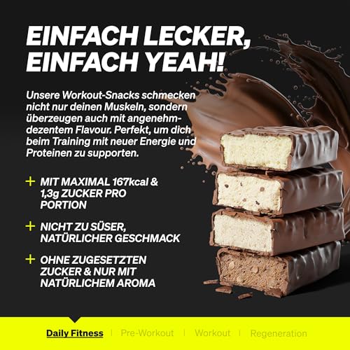 Natural Elements Proteinriegel Salted Caramel – Niedriger Zuckergehalt, 13g Protein für gesunde Snacks unterwegs – 16x45