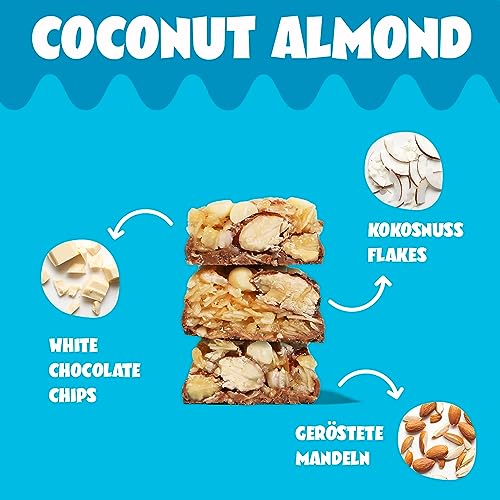 AHEAD Nussriegel mit Cashewkernen & Salzbrezel – Zuckergehalt nur 1,7g pro glutenfreiem Riegel, perfekt für gesunde Snac