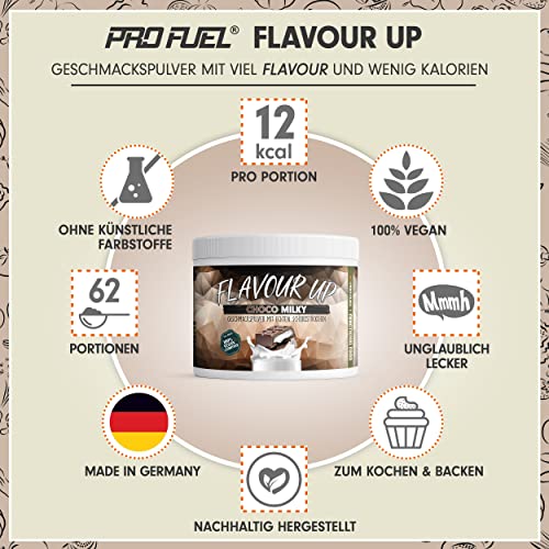 FLAVOUR UP Geschmackspulver MANGO MARACUJA 250g - Lecker und kalorienarm - Ideal für Getränke & Snacks