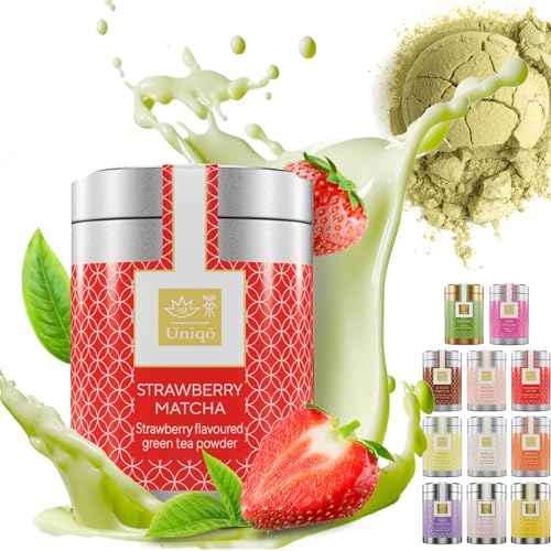 Tea Uniqo – Pink Matcha Tee Pulver für Mixgetränke, Baking & Eis – 100% natürliches Drachenfrucht Superfood