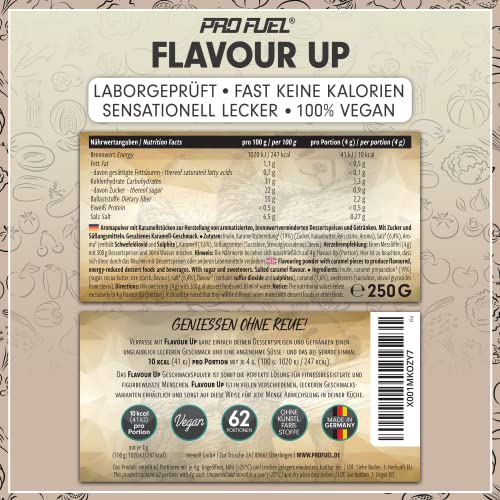 FLAVOUR UP Geschmackspulver MANGO MARACUJA 250g - Lecker und kalorienarm - Ideal für Getränke & Snacks