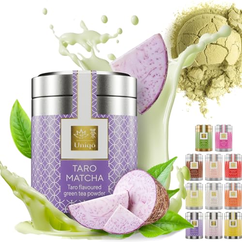 Tea Uniqo – Pink Matcha Tee Pulver für Mixgetränke, Baking & Eis – 100% natürliches Drachenfrucht Superfood