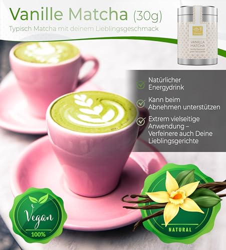 Tea Uniqo – Pink Matcha Tee Pulver für Mixgetränke, Baking & Eis – 100% natürliches Drachenfrucht Superfood
