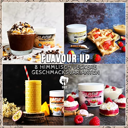 FLAVOUR UP Geschmackspulver MANGO MARACUJA 250g - Lecker und kalorienarm - Ideal für Getränke & Snacks