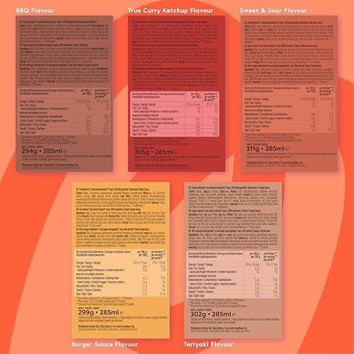 MORE NUTRITION Light Gourmet Sauce - 285ml süß-sauer, kalorienreduziert, zuckerfrei, ideal für köstliche Diäten!