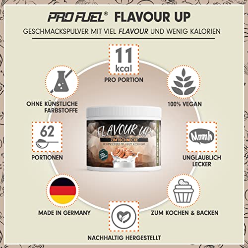 FLAVOUR UP Geschmackspulver MANGO MARACUJA 250g - Lecker und kalorienarm - Ideal für Getränke & Snacks