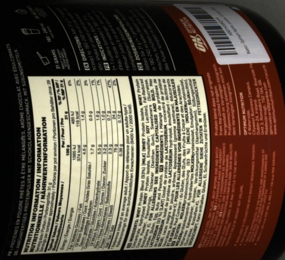 Optimum Nutrition Gold Standard Whey Proteinpulver, Double Rich Chocolate, 899g für optimale Muskelregeneration