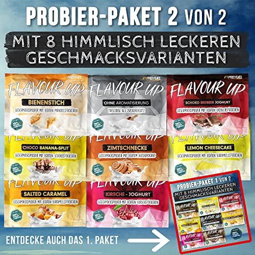 FLAVOUR UP Geschmackspulver MANGO MARACUJA 250g - Lecker und kalorienarm - Ideal für Getränke & Snacks