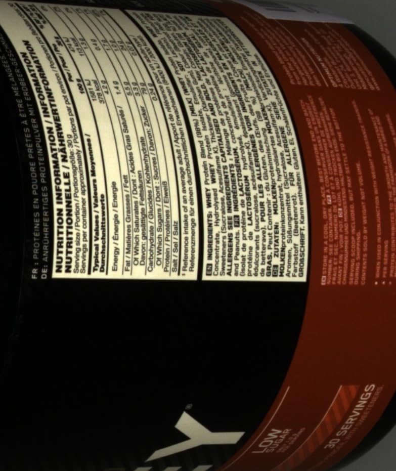 Optimum Nutrition Gold Standard Whey Proteinpulver, Double Rich Chocolate, 899g für optimale Muskelregeneration