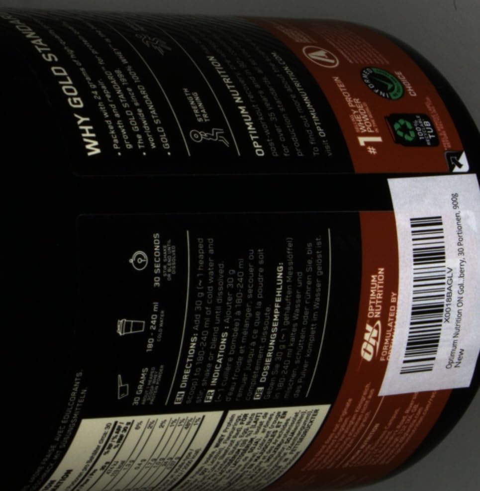 Optimum Nutrition Gold Standard Whey Proteinpulver, Double Rich Chocolate, 899g für optimale Muskelregeneration